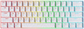 MCHOSE Ace 60 PRO Gaming Keyboard 60 Percent, Hall Effect Keyboard Wired, Magnetic Switch Keyboards Rapid Trigger, 8K Polling Rate, Adjustable Actuation Point, RGB Lighting, HotSwap, White