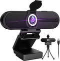GoHZQ 4K Webcam with Microphone & Privacy Cover - 8MP Ultra HD USB Camera for Computer/Laptop/Switch 2, Pro Streaming Video Calling