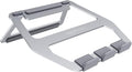 Amazon Basics Aluminum Portable Foldable Height Adjustable Laptop Stand for Devices up to 13", Silver