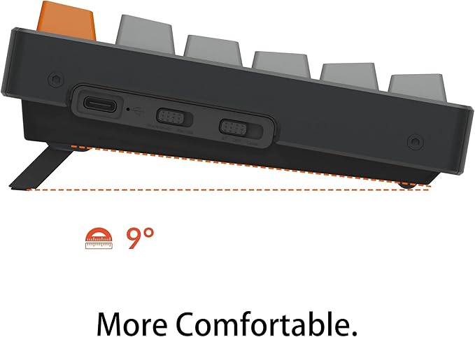Keychron K10 Wireless Mechanical Gaming Keyboard, Hot-Swappable 104 Keys Full Size Gateron G Pro Brown Switch, White LED Backlight USB-C Wired Bluetooth Professional Office Keyboard for Mac/Windows