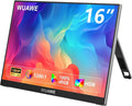 WUAWE 16" Portable Monitor for Laptop, 1920x1200P Plug&Play USB-C HDMI, IPS HDR Freesync Gaming Monitor, External Monitor for PC Mac Phone PS5 Switch(Silver)