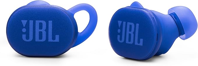 JBL Endurance Race 2 - Waterproof (IP68) Sports True Wireless Earbuds with 4 mics for Crisp, Clear Calls, JBL Pure Bass Sound, 48Hrs of Playback, Plus Speed Charging & Active Noise Cancelling (Blue)