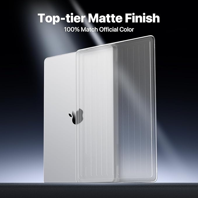Soonjet TravelArmor for MacBook Pro 14 inch Case | M5 M4 M3 M2 M1 Pro/Max 2026 2025-2021 | Anti-Cracking Tech | 360° Defense Upgrade | Protective Hard Shell Laptop Cover | Frosted Clear