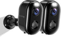 Armorcope Security Cameras Wireless Outdoor, Battery Powered 2k Color Night Vision, AI Motion Detection,IP66 Weatherproof, 2-Way Talk, SD/Cloud Storage,Cameras for Home Security-2 Pack