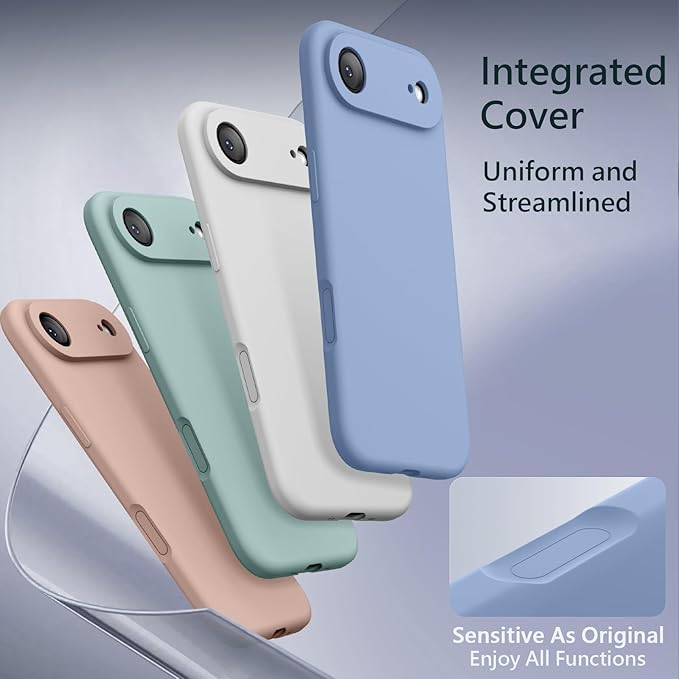 FireNova Magnetic for iPhone Air Case, Compatible with MagSafe, [Integrated Silicone Camera Control Button] [Camera Protection] Microfiber Lining Phone Case for iPhone 17 Air, 6.5", Light Blue
