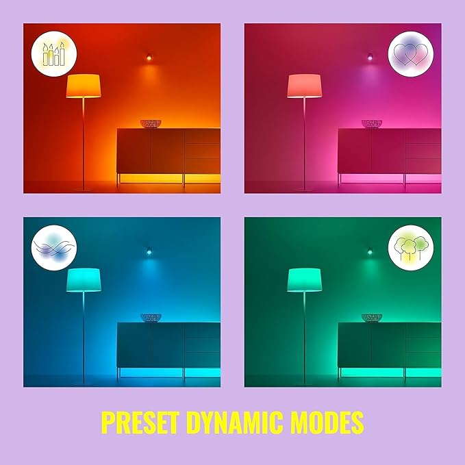 WiZ Connected 120W PAR38 Color LED Smart Bulb - Pack of 6 - E26 - Indoor/Outdoor - Connects to Wi-Fi - Control with Voice or App - Works with Google Home, Alexa & Siri