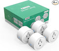 Smart Plug, Matter Compatible, Matter Hub Required, Easy Setup(FFS:Frustration-Free Setup), Work with Alexa, Google Home, Apple HomeKit(Siri)& SmartThings, 2.4 GHz Wi-Fi only (4 Pack)