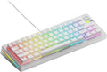 Glorious Gaming - GMMK 3 Custom Mechanical Gaming Keyboard with Knob, 65% Compact Keyboard, Modular Gasket System, Doubleshot PBT Keycaps, Aluminum Switch Plate, Hotswappable Switches, ANSI (White)