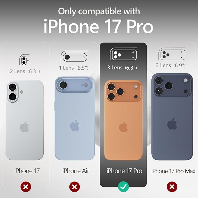 FireNova Magnetic for iPhone 17 Pro Case, Compatible with MagSafe, [Integrated Silicone Camera Control Button] [Camera Protection] Anti-Scratch Microfiber Lining Phone Case, 6.3", White