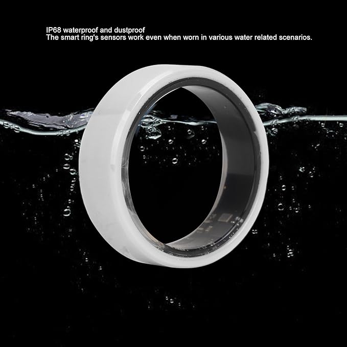 Yoidesu Smart Health Ring for Women & Men, IP68 Wearable Fitness Ring Rechargeable with Sleep Monitoring Step Counting Camera Control Heart Rate (9)