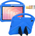 Kids Case for Samsung Galaxy Tab S11 2025 11" Tablet, Techcircle Light Weight Shock Proof EVA Foam Handle Rugged Stand Protective Case, Blue
