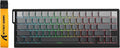 ATTACK SHARK X68 PRO HE Wireless Rapid Trigger Gaming Keyboard with Adjustable Actuation,8K Polling Rate,Hall Effect Magnetic Switch,Hot-Swap,RGB Backlit,BT/2.4GHz/Wired,for FPS Games-Moonlit Night