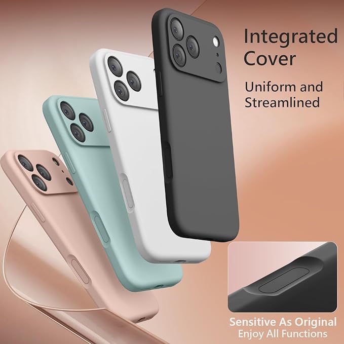 FireNova Magnetic for iPhone 17 Pro Max Case, Compatible with MagSafe, [Integrated Silicone Camera Control Button] [Camera Protection] Anti-Scratch Microfiber Lining Phone Case, 6.9", Space Gray