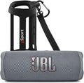 JBL FLIP 6 Waterproof Portable Speaker Bundle with gSport Silicone Sleeve (Gray)