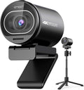 EMEET S600 4K Webcam with Tripod for Streaming - Sony 1/2.55'' Sensor, PDAF Autofocus, 1080P@60FPS, 2 Noise Reduction Mics, Built-in Privacy Cover, 73° FOV, Streaming Webcam for Product/Game/Beauty