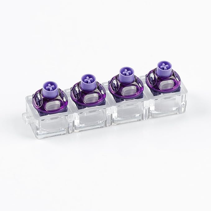 YMDK UFO-Style Hall Effect Magnetic Linear Switch 40gf, Hot Swappable, Deep Clacky Sound, RGB Compatible Keyboard Switch for Custom Mechanical Keyboards
