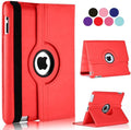 Vultic Rotating Case for iPad Pro 12.9 inch [6th/5th/4th/3rd Gen 2022/2021/2020/2018], 360 Degree Stand [Auto Sleep/Wake] Folio PU Leather Smart Cover (Red)