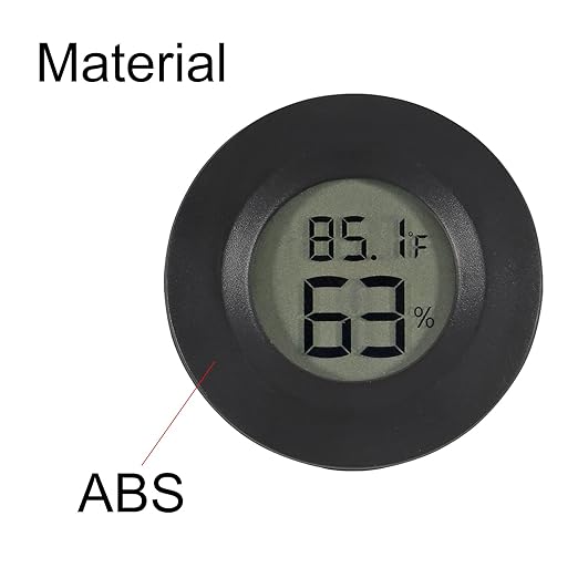 2PCS Mini Hygrometer Thermometer Electronic Digital Humidity Meter Gauge Monitor LCD Display Indoor Temperature Sensor with Fahrenheit Celsius