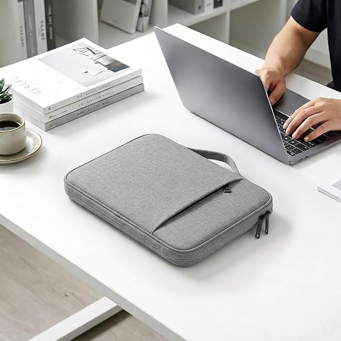 ProElife 13-Inch Laptop Sleeve Case for 2026-2024 MacBook Air 13.6 inch M5/M4 Chip & MacBook Neo 13'' A18 Pro/iPad Pro M5 13-inch Accessory Traveling Water-Resistant Bag Portable Carrying Case (Gray)
