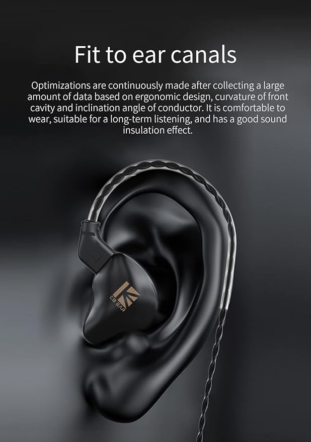 YINYOO KBEAR KS1 USB C Headphones Crystal Clear Sound Earphones, Type C Earphone with Microphone Volume Control for iPhone 16/17