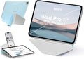 MOFT Dynamic Folio Tablet Stand for Desk Compatible with iPad Pro 11" (4th 2022 | 3rd 2021 | 2nd 2020), Slim Magnetic Tablet Holder Case with 20+ Viewing Angles, Soothing Mist x Misty Cove