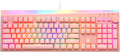 i-rocks K71M RGB Mechanical Gaming Keyboard with Media Control Knob, Switches (Blue), 107 Keys w/Full NKRO, PBT Keycaps, Multimedia Hotkeys, Detachable USB-C Cable and Onboard Storage, Pink