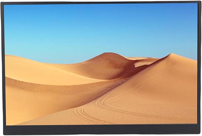 Zunate 16in Portable 4K Computer Display, 60Hz Refresh Rate, USBC & HD Interface, 2 Speakers, Eye Comfort Technology, Collaboration