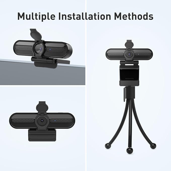 saylas 2K Webcam with Microphone, 78°FOV FHD PC Camera with 2K/30fps, Privacy Cover, Plug & Play USB Web Cam, Autofocus, 1080P/60fps External Webcam for PC, Computer Web Camera for Laptop, Mac, Zoom