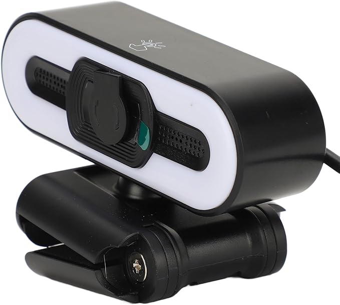 GOWENIC 4K Webcam 3840x2160p USB Camera with Built in Microphone, Super Bright Fill Light, Auto Beauty Feature, USB 2.0 Webcam for Laptop, PC, Monitor