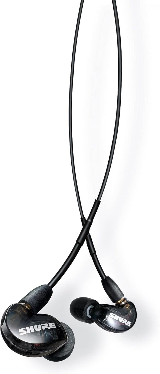 Shure SE215 PRO Wired Earbuds, Professional Sound Isolating Earphones with Clear Sound, Deep Bass, Secure in-Ear Fit, Carrying Case, Black (SE215-K)