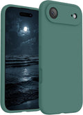 FireNova Magnetic for iPhone Air Case, Compatible with MagSafe, [Integrated Silicone Camera Control Button] [Camera Protection] Microfiber Lining Phone Case for iPhone 17 Air, 6.5", Midnight Green