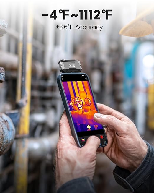 Thermal Master Thermal Camera for USB-C iPhone and Android, P1 Thermal Imaging Camera with 320×240 X³ IR Resolution, -4℉ to 1112℉, 160×120 Infrared Camera (iOS and Android P1 Grey)