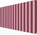 Pink and Burgundy Striped Desk Mat Cute Pastel XXL Large Gaming Mouse Pad Desk Pad Kawaii Cozy Aesthetic Keyboard Laptop Computer Mat
