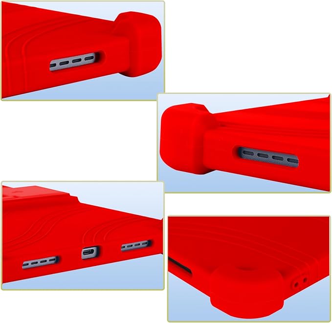 ATOOZ for TCL NXTPAPER 11 Plus Tablet Case 2025 (9649X) with PC Stand Soft Silicone Kids Case for TCL NXTPAPER 11 Plus 11.5 Inch (Red)
