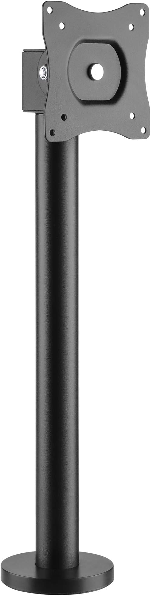 Mount-It! Fixed Height POS Monitor Mount – 19.7” Monitor Pole Mount for Retail Checkout Counters and Point of Sale Systems, Bolt-Down Base, VESA 75x75 & 100x100, Fits 13–32” Monitors, 33 lb Capacity