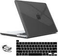 IBENZER Compatible with MacBook Pro 16 Inch Case A2141 Release 2020 2019, Hard Shell Case with Keyboard Cover & Type C Adapter for Old Version Mac Pro 16’’, Crystal Black, T16CYBK+1TC