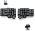 YIVU 40% Corne Wireless Split Keyboard, QMK/VIALProgrammable, Columnar-Staggered Ergonomic Layout, Hot Swappable Standard Profile MX Linear Switches, PBT Keycaps