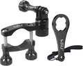 HSU Bike Handlebar Mount for GoPro, 360° Rotation Seat Post, 0.6-1.3inch Go Pro Motorcycle Mount Compatible with Hero 13/12/11/10/9/8/7/6, DJI Osmo Action AKASO and Other Action Cameras (Black)