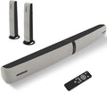 Sound Bar for Smart TV, 90W Soundbar with Bluetooth 5.3/ARC/Optical/AUX Connect, Auto Volume Boost, 3 Customizable Equalizer Modes, 2 in 1 Detachable Soundbar for TV/PC/Gaming/Projectors