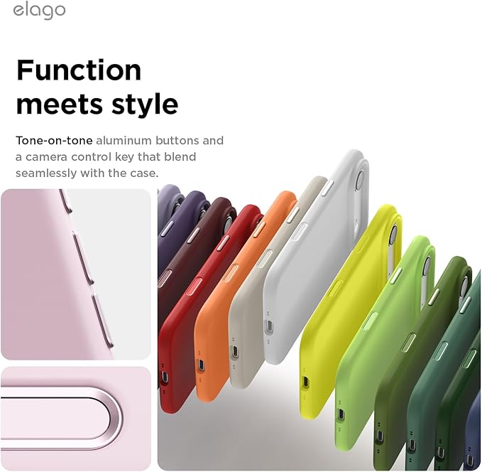 elago for iPhone Air Case, Premium Magnetic Silicone Case, Compatible with MagSafe, Liquid Silicone Material, Protective Cover, Shockproof, Slim Phone, 6.5 inch (Light Lilac)