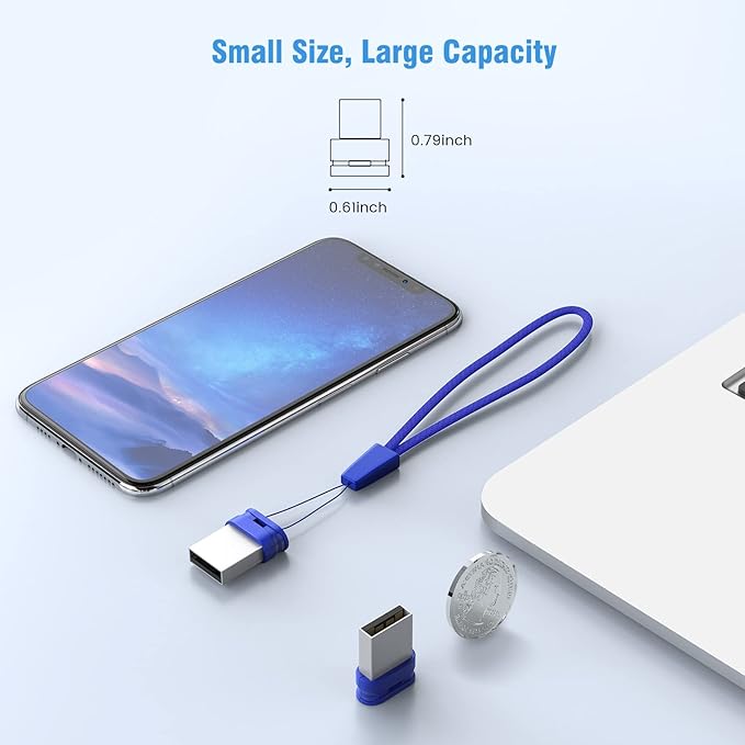 K&ZZ 64GB Flash Drive 5 Pack USB 3.0 Thumb Drive Jump Drive Plug and Play Mini USB Drive Memory Stick Portable Data Storage