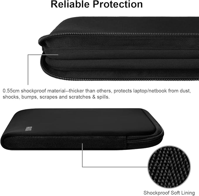 ARVOK 15 15.6 16 inch Laptop Sleeve Ultra-Thin Case MacBook pro 16 inch Sleeve Water-Resistant Notebook Computer Pocket Tablet Briefcase Carrying Bag Pouch Skin Cover for HP/Dell/Lenovo/Asus/Acer