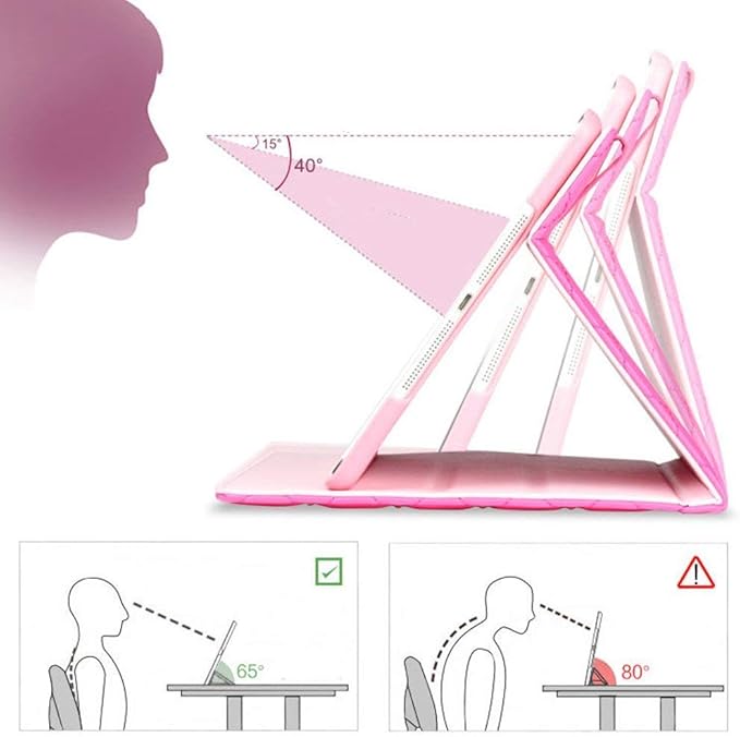 Changjia for iPad Pro 12.9 Inch Case 6th/5th/4th/3rd Generation (2022/2021/2020/2018),Crown Diamond Bling Cute PU Leather Smart Auto Sleep/Wake Stand Shockproof Protective Case for iPad 12.9",Rose Red