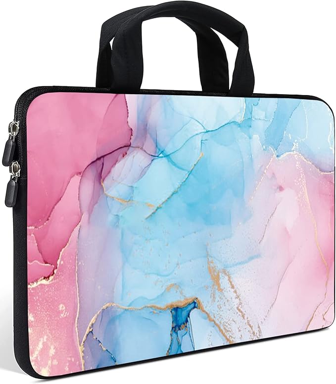 AMARY Laptop Sleeves 11.6" 12" Laptop Handle Bag Neoprene Notebook Carrying Pouch Chromebook Sleeves case Ultrabook Case Tablet Cover Fit Apple MacBook Air HP DELL Lenovo Asus for Men Women (Marble)