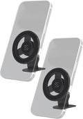 Scosche MagSafe Car Mount, Magnetic Phone Holders for Your Car Dashboard, Strong Magnetic Hold, 360° Rotatable Car Phone Holder Mount for iPhone 17 16 15 14 13 12 Includes Magnetic Ring, 2-Pack