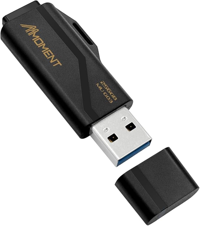 MMOMENT MU G03 256GB Flash Drive USB 3.2 (USB 3.1/ USB3.0) USB Flash Drive, Read Speed up to 100MB/s Thumb Drive Memory Stick