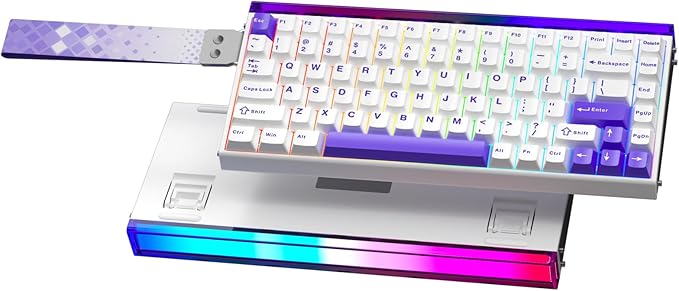 Aula Hero 84 HE - 75% Mechanical Gaming Keyboard Wired, Magnetic Switches Hot Swappable Hall Effect Keyboard, Rapid Trigger Mode 8000Hz Polling Rate, RGB Neon Light Box, Gamers Keyboards for PC/Mac