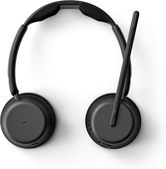 EPOS Impact 1061 ANC High-Performance Bluetooth Headset for PC - Double-Sided, Advanced Noise Cancellation, EPOS AI, Super Wideband Audio, Intuitive Controls, for Professionals in Loud Workspaces