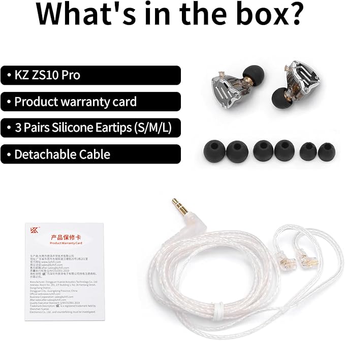 KZ ZS10 Pro IEM Headphone,KZ in Ear Monitor Earbuds Headphone, 4BA 1DD Wired Earphone Multi Driver in Ear Earphone IEM,Wired Gaming Earphone,on Stage Monitor for Singer Guitarist (Gold, No Mic)