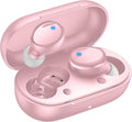 Lanteso True Wireless Bluetooth 5.4 Earbuds, 48H Playtime,Light Weight Headphones in Ear Buds Built in Mic Headset Premium Sound with Deep Bass,Clear Calls Earphones for Sports Workout Pink